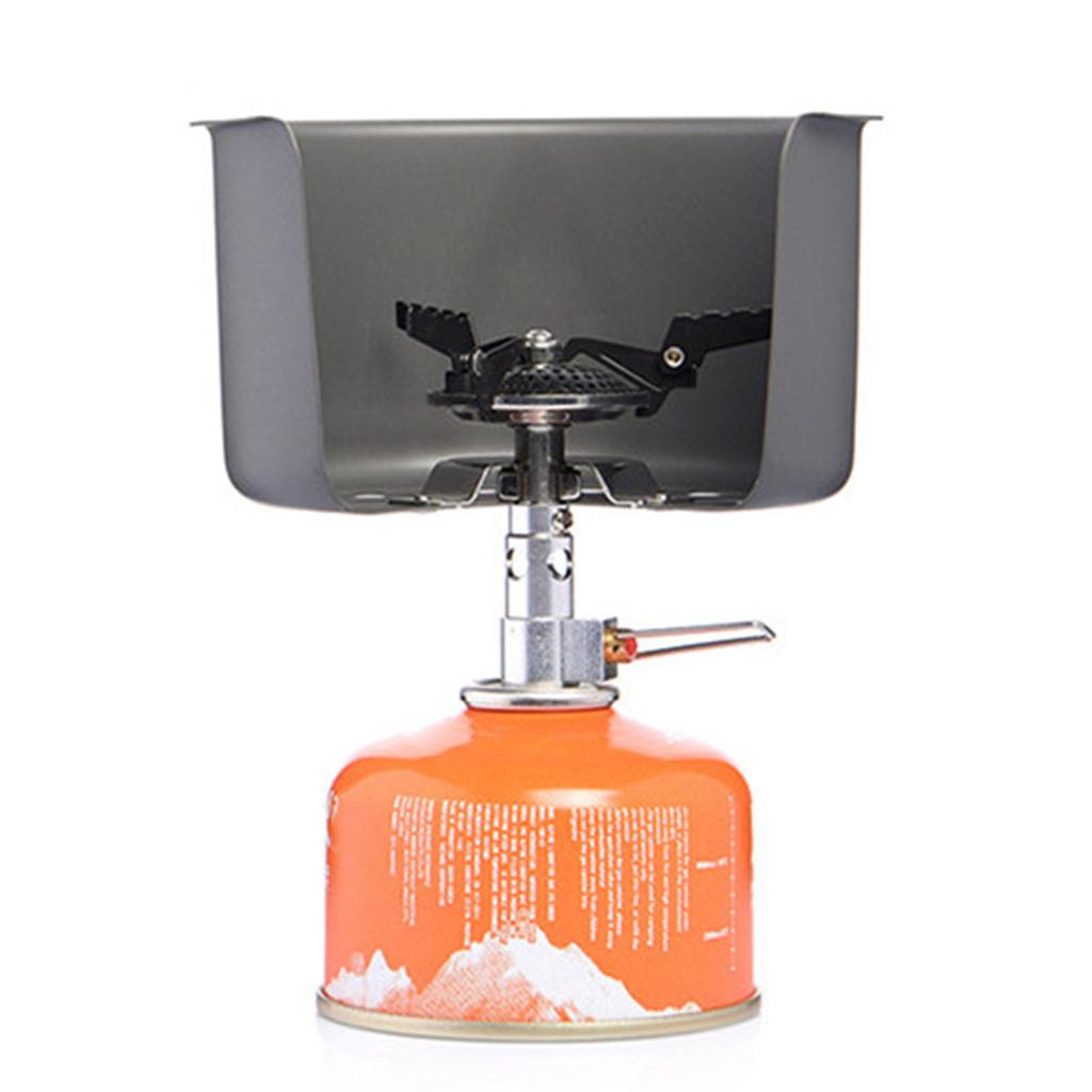 Ultralight Camping Gas Stove Rack Gas Burners Wind-proof Plate Stainless Gas Stove Windshield Alcohol Stove Wind Screen
