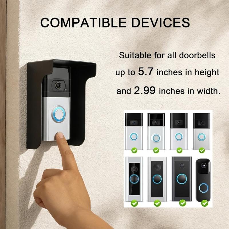 Weather Resistant Videos Doorbell Enclosures Suitable for Most 2.99 Inch Or Smaller Models for Easy Installation