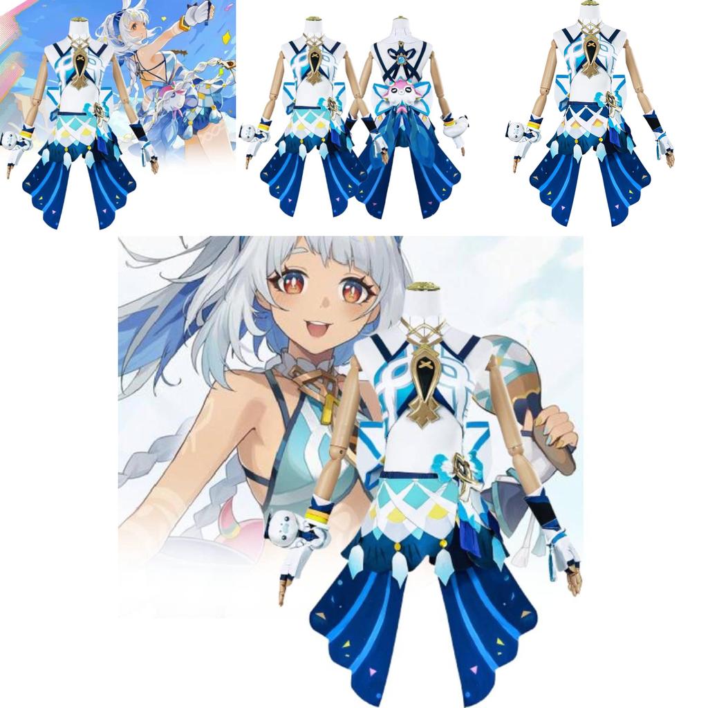 Adorable Marani Cosplay Costume For Genshin Impact Featuring Cute Fresh Style And Accessory Set
