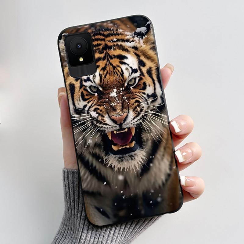 

Black Casing For TCL 502 T432J/TCL K11 T432W Anti-scratch Cover Soft Silicone Case Fashion Erupting Volcano Pattern TCL 502