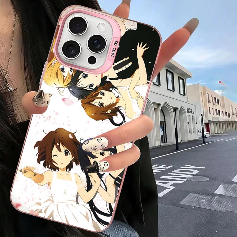 

Japanese Anime K-ON Phone Case For IPhone 16 15 14 13 12 11 Pro Max X XR XSMAX 8 7 Plus Matte Shockproof Back Cover iPhone 16