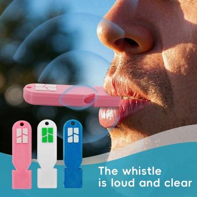 Referee Whistle Loud Sound Flat Safety Survival Whistle Portable Outdoor Hiking Hunting