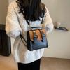 Women's Backpack, Student Handbag, New Popular Splicing, Contrasting Colors, Large-capacity Commuting, Small Backpack
