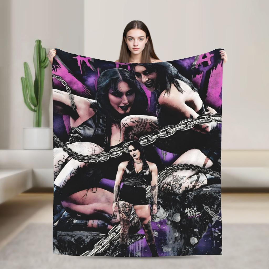 Rhea Ripley  Blanket Quality Warm  Bedding Throws Winter Travel Living Room Funny Bedspread