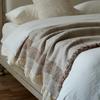 Retro Blanket King Size 80% Cotton 20%Linen Yarn Dyed Jacquard Tassel Blanket Sofa Bed Cover Blanket Bedspread On The Bed