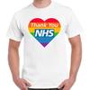 Thank You Rainbow Key Workers NHS Doctor Nurse Cool Gift Retro T Shirt 2896