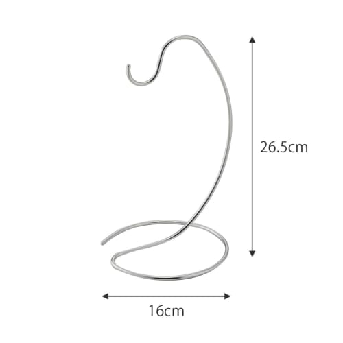 Shimomura Kihan Banana Stand [Made In Japan] Stainless Steel, Keeps Bananas Fresh, Hangs Masks, Headphones, Lanterns, 700g Weight Capacity, Easy To Cl
