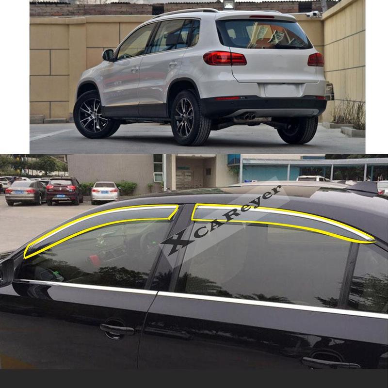 For VW Volkswagen Tiguan 2010 2011 2012 2013 2014 2015 2016 Car Sticker Plastic Window Glass Wind Visor Rain/Sun Guard Vent