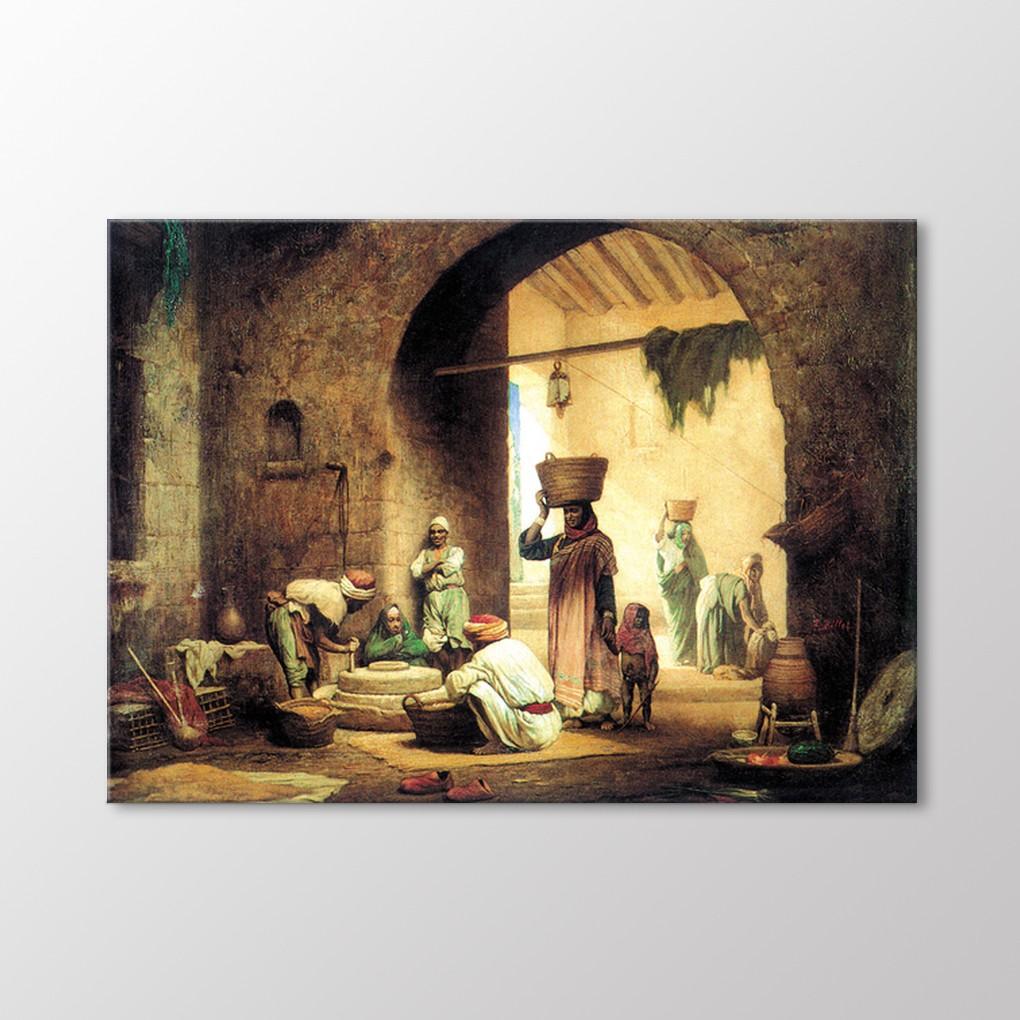 

Пшеничная мельница в Кабуле 1860 Живопись