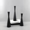 Modern Candle Stands 3 Piece Decorative Taper Candlestick Metal Candleholders For Table Centerpieces Or Patios Decors