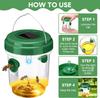 Wasp Trap Solar Powered Bee Trap Reusable Fly Traps Outdoor Hanging Wasp Killer with UV LED Light Flying Insects Bee Killer