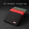 W132Car Sticker 2026 Hot Styling Mouldings For VW Suede Car Driver License Bag Storage Case Cover Holder For Volkswagen R
