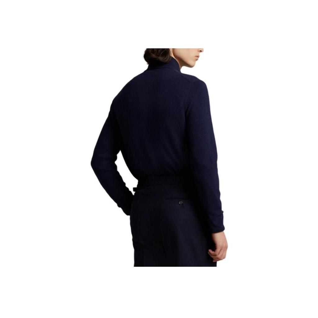 Polo Ralph Lauren Logo Embroidered Long Sleeve Sweater Men sweater Blue 710892482012