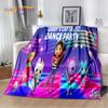 Cartoon Cute Gabbys Dollhouse Girl Soft Flannel Blanket for Bed Bedroom Sofa Picnic,Throw Blanket Children Outdoors Leisure Gift