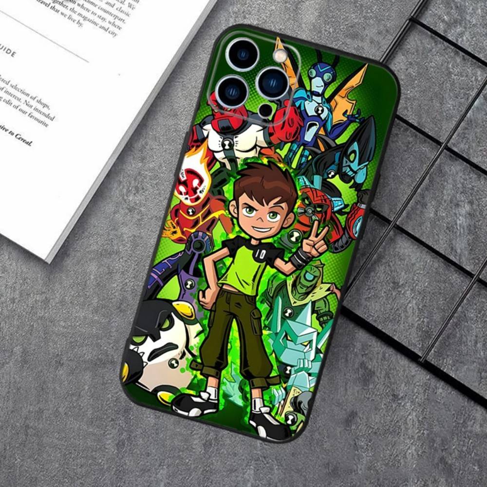 B-Ben 10 Cartoon For iPhone 17,16,15,14,13,12,11 Plus,Pro,Max,XR,XS,X,7,8,SE,Mini Silicone Soft Durable Shell Phone Case