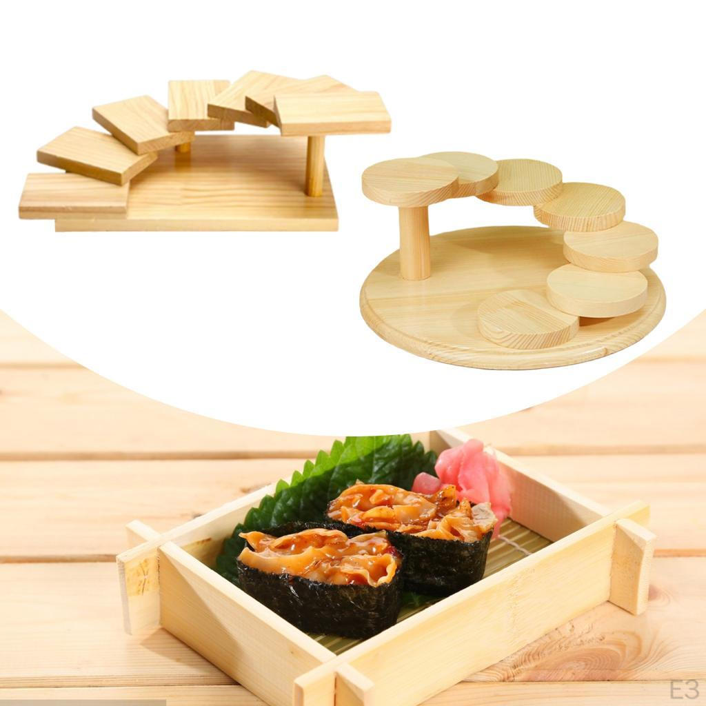 Creative Wooden Stand for Serving Sashimi And Snacks