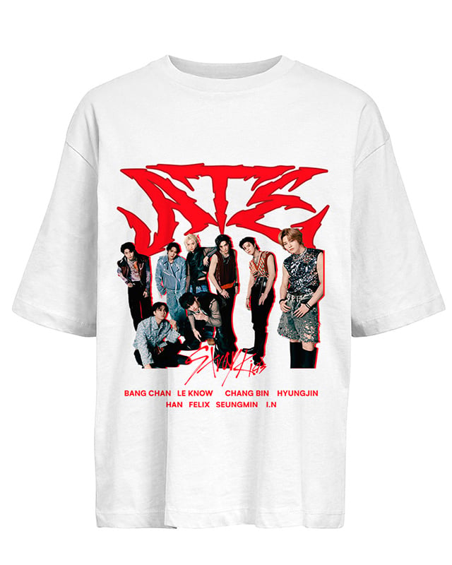 

STRAY KIDS ATE T-shirt Women s Men s Cotton Short Sleeve Korean Kpop Graphic Tee Streetwear Oversized Y2k Top Female Clothing XXXL