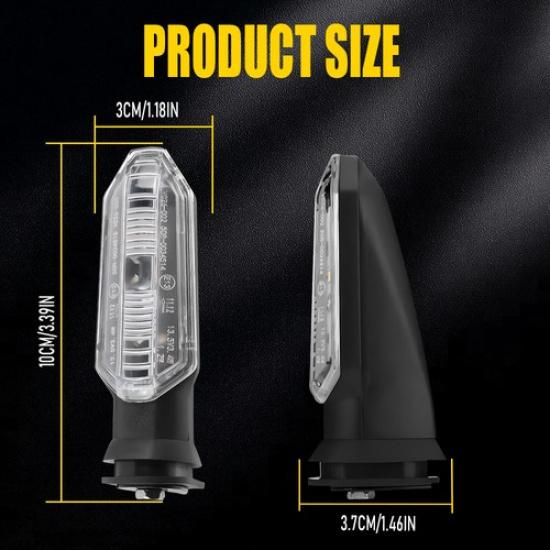 4Pcs F+R Clear Lens Light Signal Turn For HONDA CB 400F/500F/400X/500X 2013-2018