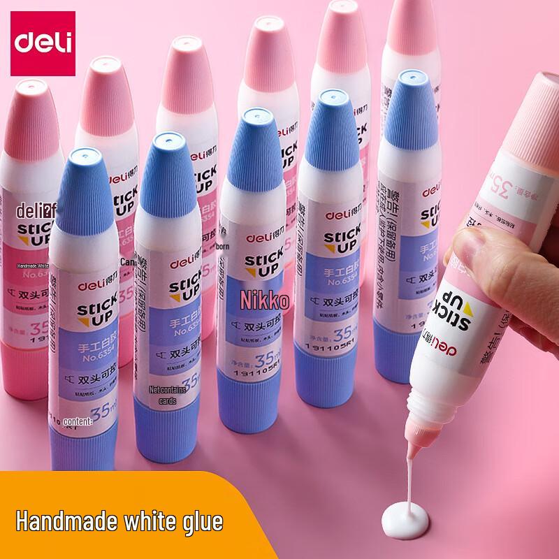 Deli Double-Head White Latex Glue for Art & Craft
