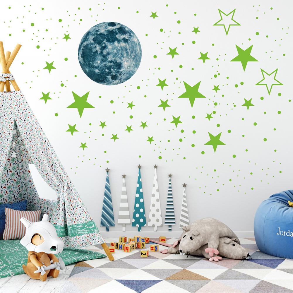 

Glow In The Dark Luminous Stars Moon Planets Wall Stickers Decal Set for Bedroom Living Room Ceiling Decoration China Mainland