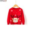 Kinderpullover Neuer Herbst und Winter Schneeflocke Hirsch Jungen und Mädchen Boden Strickpullover Kinderkleidung