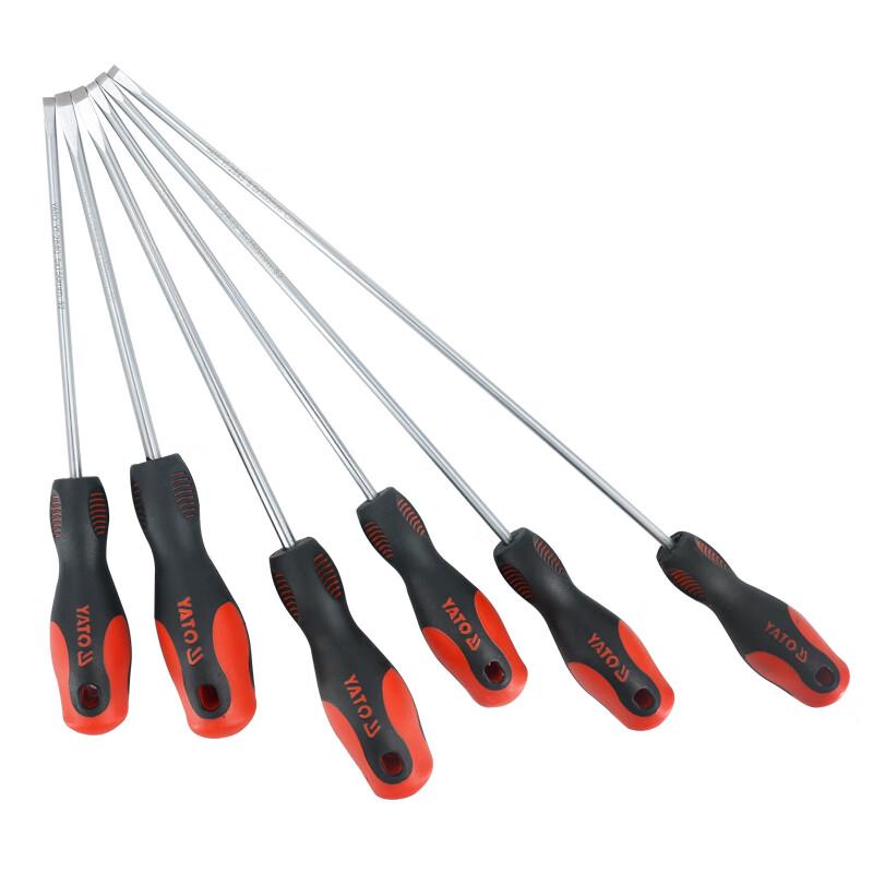 YATO Slotted Screwdriver with Two-Color Handle