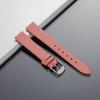 Ultra-Thin Soft Matte Unisex Cowhide Watch Strap with Medium-Luster Microfiber and Flat Grain