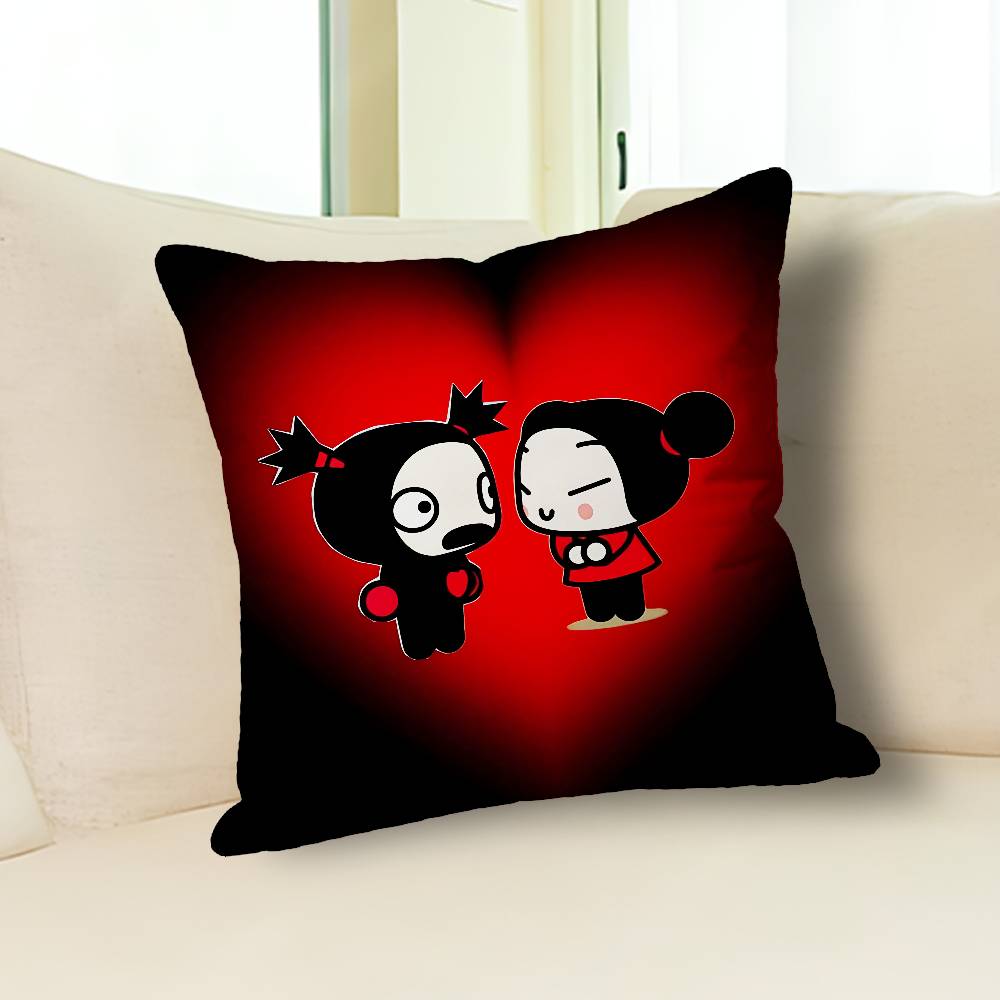 Söt P-Pucca Kärlek G-Garu Anime Kändis Prylar AllMatch Tryckt Kuddfodral Soffa Bil Kontor Rum Dekoration Skydd