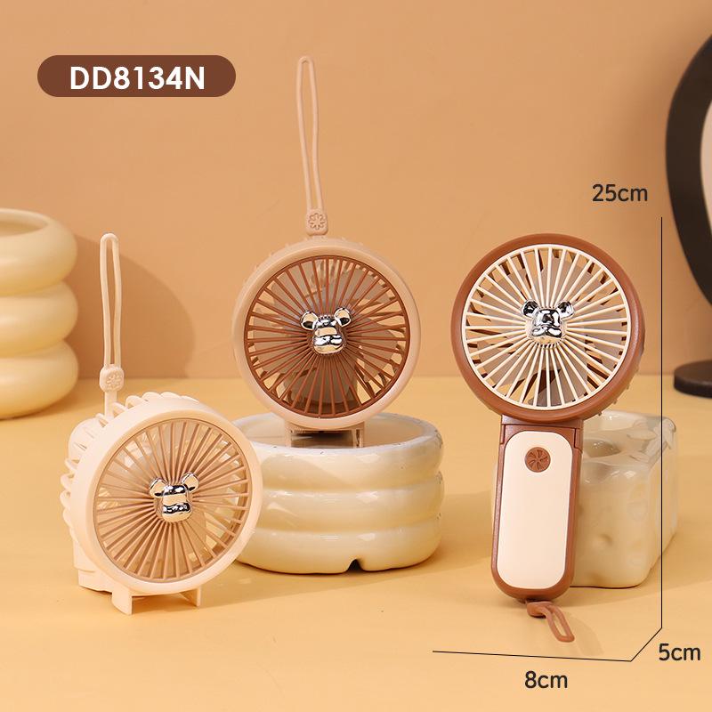 USB Rechargeable Portable Mini Lanyard Fan for Kids - Outdoor Travel Electric Fan Color Note