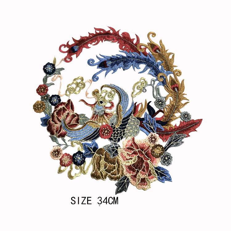 Petice Brodate Phoenix Pentru Îmbrăcăminte Cusut Broderie Parches Ropa