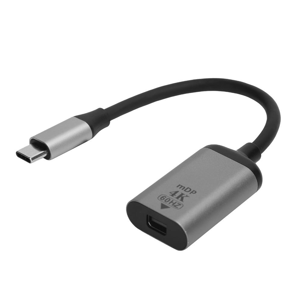 Plug and Play USB-C to Displayport Adapter 4K 60Hz USBC to Mini DP Adapter Computers