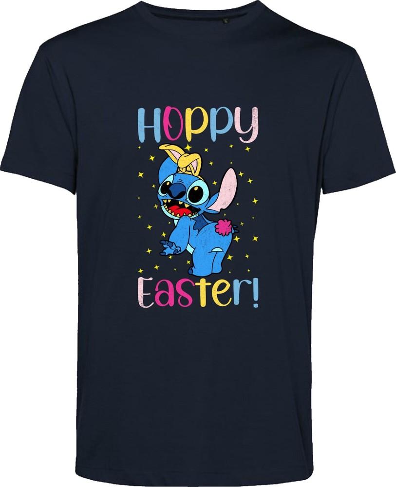 Hoppy Easter T Shirt Lilo Stitch Snowflakes Easter Presents Festive Gift Top S