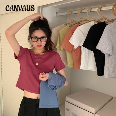 Sommer Damen T-Shirt Rundhals Lose Kurzarm Top