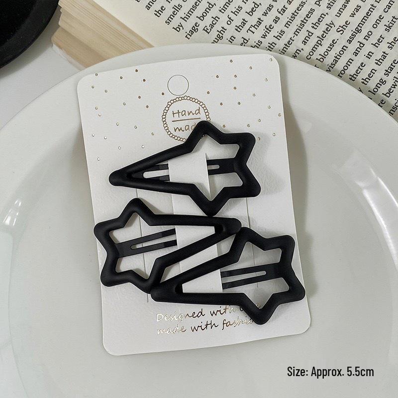 Simplistic Coffee Hair Clip for Women & Kids - No-Trace Side Bangs Organizer