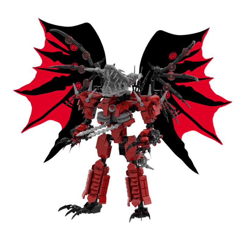 Skibidi Toilet Updated Red Titan Drill Dragon Building Blocks Assembled Bricks Toys for Boys Christmas Gifts