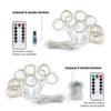Guirlandes Lumineuses LED à Piles 3Mx1M/2M/3M USB Guirlande Lumineuse Décoration de Rideau de Maison pour Noël Mariage Fête Nouvel An