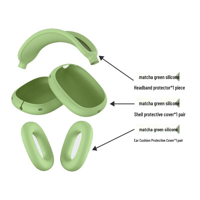 AirPods Max Silicone Protective Case: Soft Headphone Shell for Bluetooth Earphones