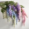 Hanging Artificial Violet UV Resistant Fake Flower Indoor Outdoor Garden Porch Patio Wall Hanging Faux Flower Decoration