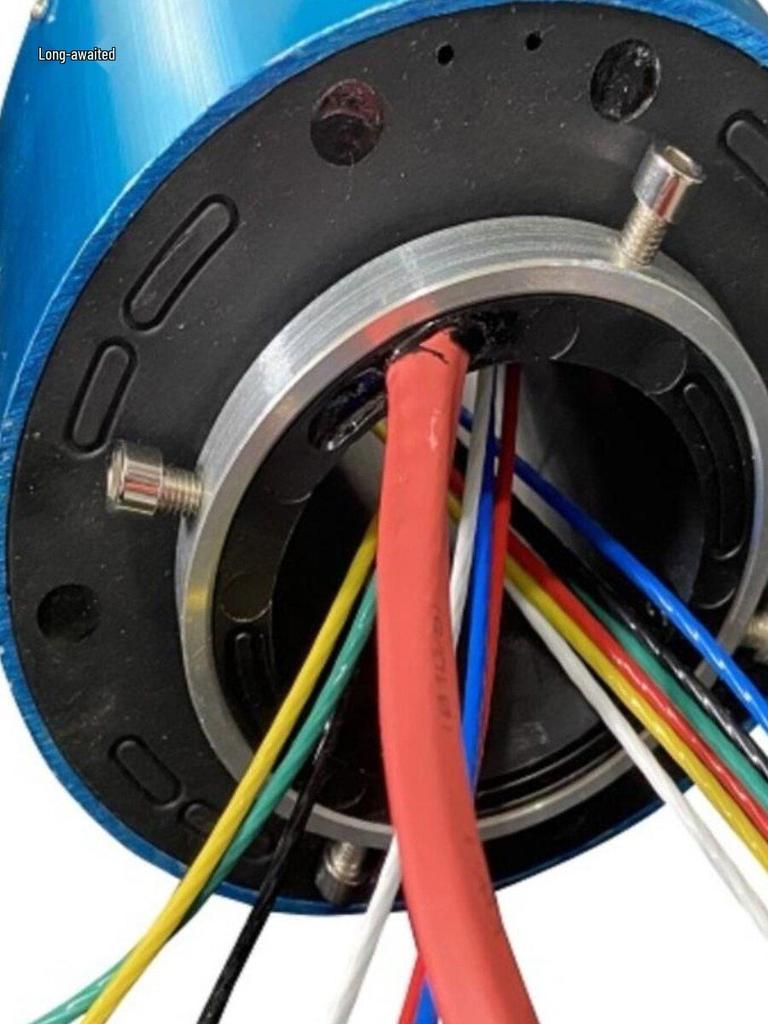 360° Rotating Corrosion-Resistant Conductive Slip Ring with Through-Hole, Dustproof & Pneumatic for Wind Turbine Equipment