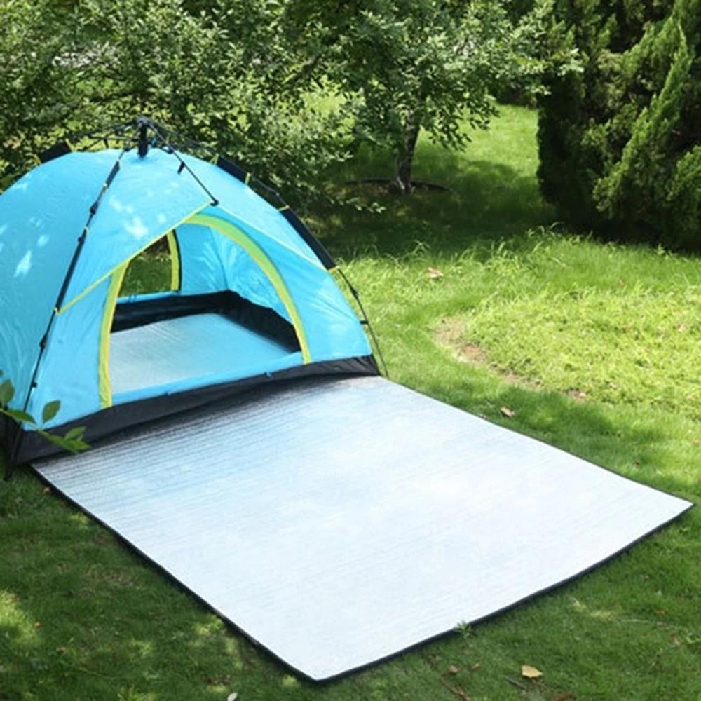 Thermal Insulation Waterproof Ground Mat Double Sided Picnic Mat Aluminum Film Mat Camping