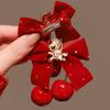 2pcs/set Tang Suit Children's New Year Hairpin Cute Ancient Style Hair Clip  Winter