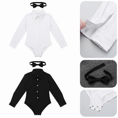 Ropa de Baile Latino para Niños Niños Camisa Leotardo Pajarita Salón Rumba Salsa Ballet Competición Práctica Leotardo Mameluco