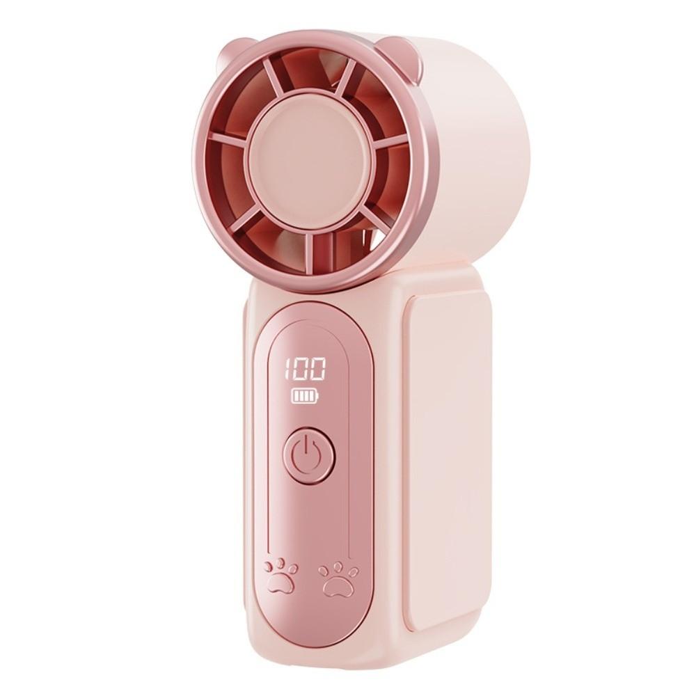 Portable Digital Display Ultra Mini Fan Small Pocket Size USB Rechargeable Portable Hand Fan Low Noise Handheld Fan Travel