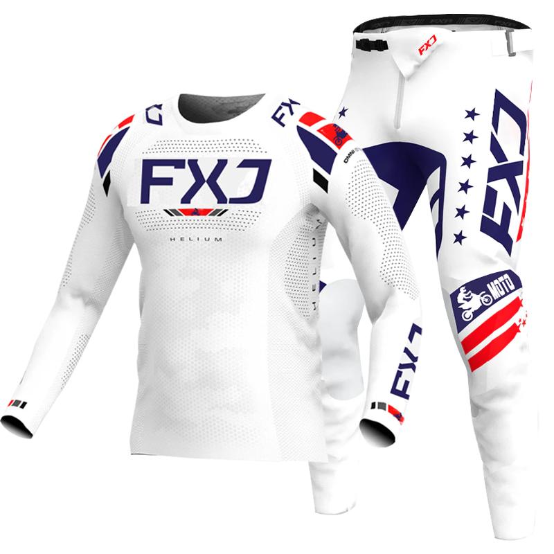 NEW 2026 FXJ Pink Enduro Motocross Gear Set Mx Jersey Pants Green Motorbike Clothing Mtb Carracing Suit Off Road Equipment