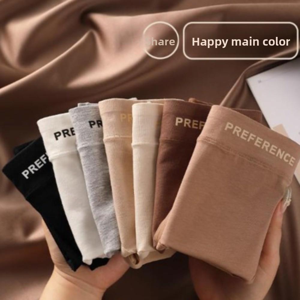 4Pcs Elastic Female Cotton Briefs Cotton Crotch Letter Underpants Women Cotton Panties Set  Lady