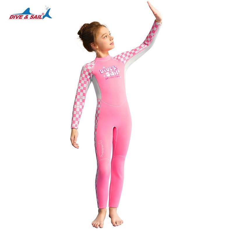 Kids 2.5mm Neoprene Wetsuit Long Sleeve Snorkeling Surfing Sailing Swimming Warm Thermal Protection