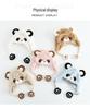 Kids' Warm Plush Hat with 3D Ears - Thick, Windproof, Ear-Protective Pullover for Autumn and Winter