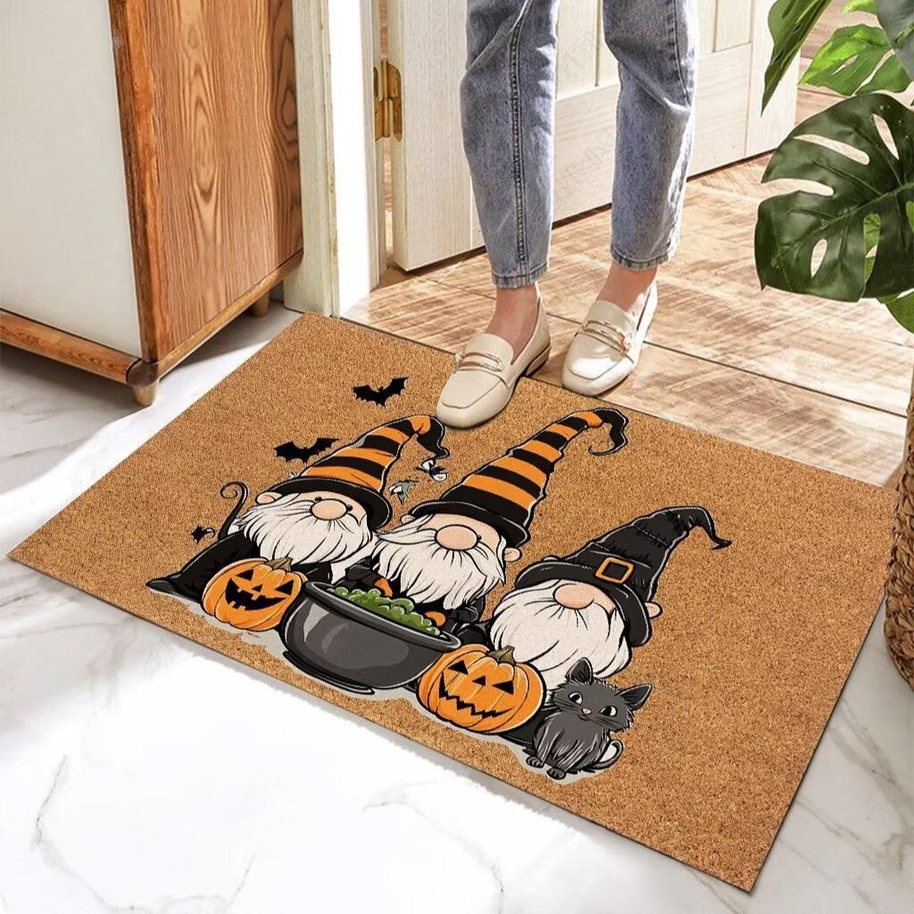 

Halloween Jack Pumpkin Carpet Party Festival Living Room Sofa Bedroom Study Kitchen Entrance Door Rug Non-slip Home Decor Mat 40x60cm