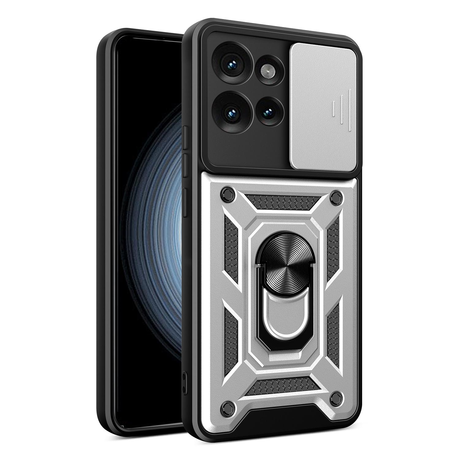 

Чохол для Motorola Edge 50 5G з кришкою-слайдером для камери, PC+TPU, підставка, чохол для телефону E