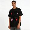 Happy Valentine's Day Heart Print Casual Short Sleeve T-Shirt Pure Cotton T-shirt